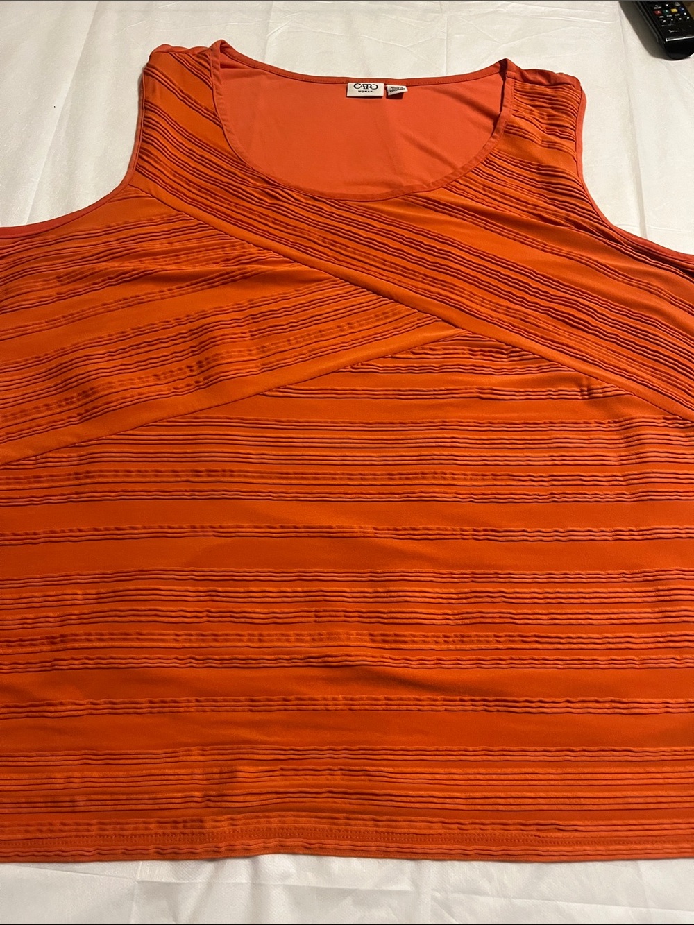Cato  Sleeveless Women’s Orange Top /Plus Size 26/24